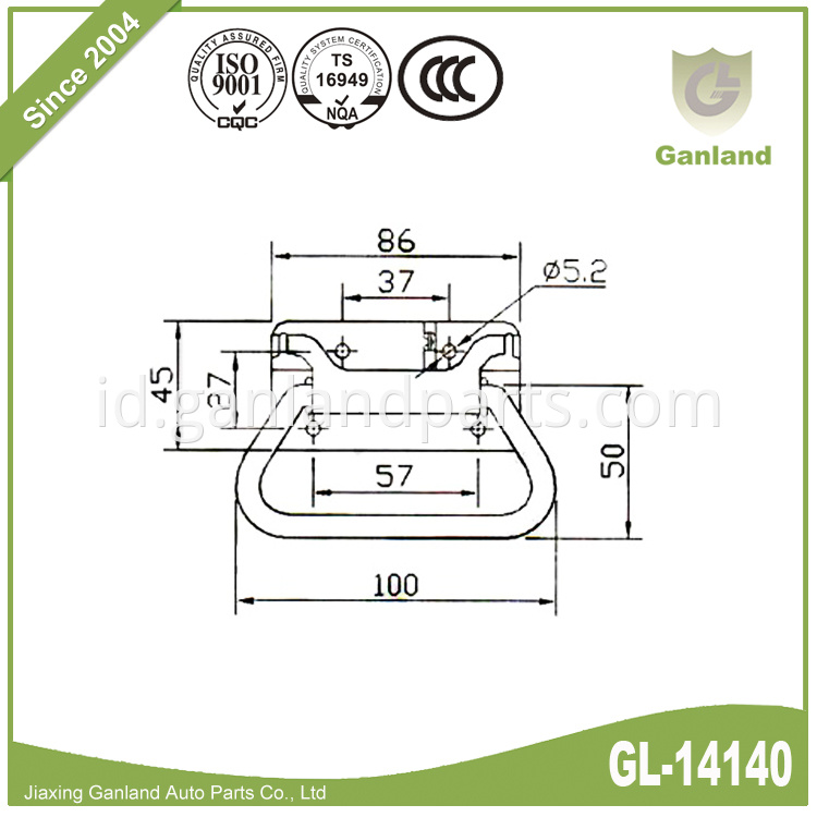 Zinc Plated Chest Lock GL-14140-1